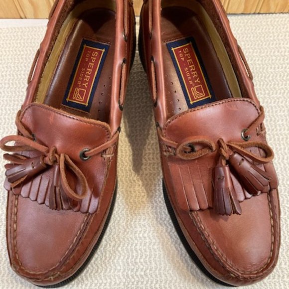 Men Sperry Top Sider Men\'s Size 8 Leather Dress Shoe_Model #0670026 I-9 CH08